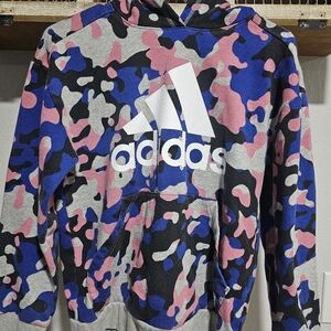 Adidas hoodie sweatshirt size L camo